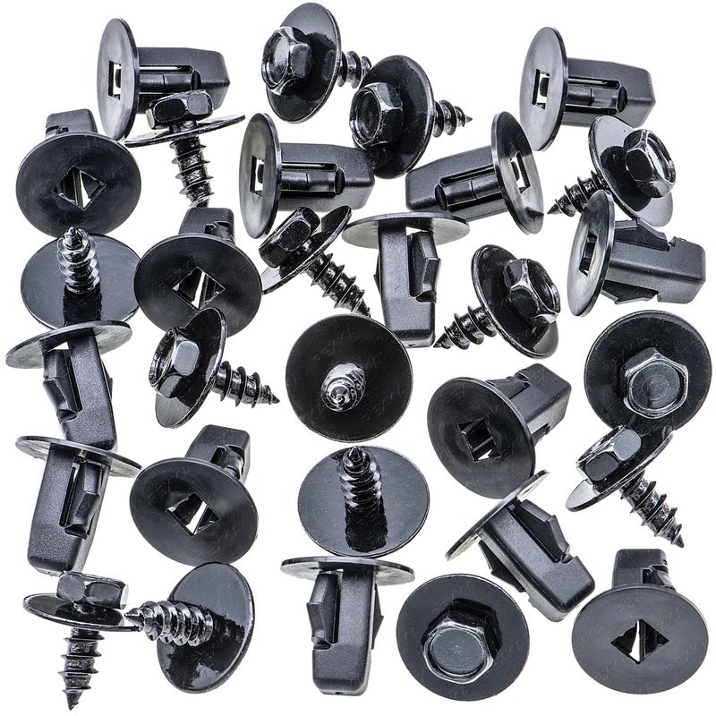 Rexka 15 Sets Fender Liner Screw & Screw Grommet Kit for Toyota Lexus Sequoia Sienna Tacoma Tundra Camry Corolla Mirai Prius 90189-06236 90159-60496 - Image 2